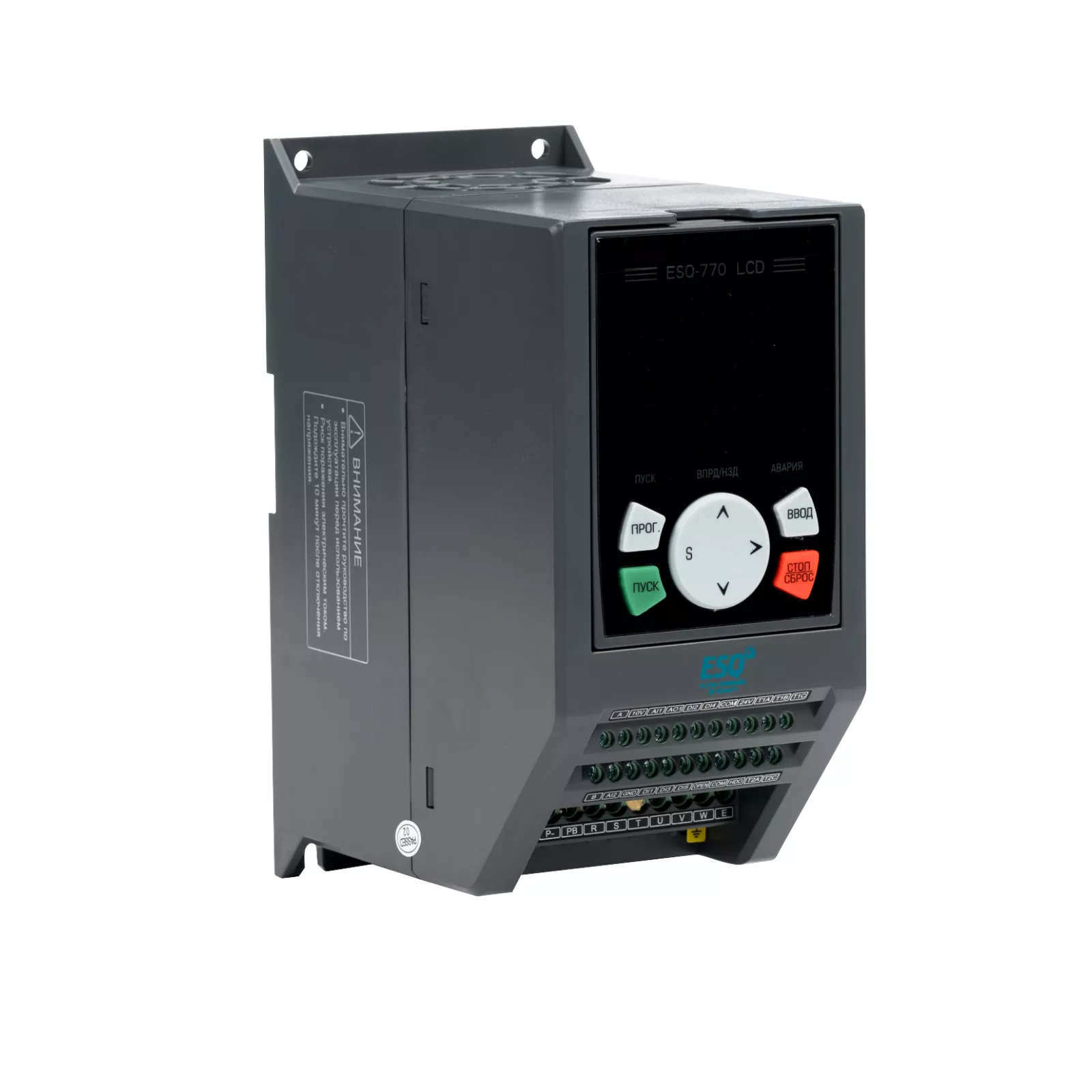 ESQ-770-4T-0022 2.2/4кВт, 380 В с встроенным конвертером Modbus RTU ESQ-770-4T-0022 2.2/4кВт, 380 В с встроенным конвертером Modbus RTU